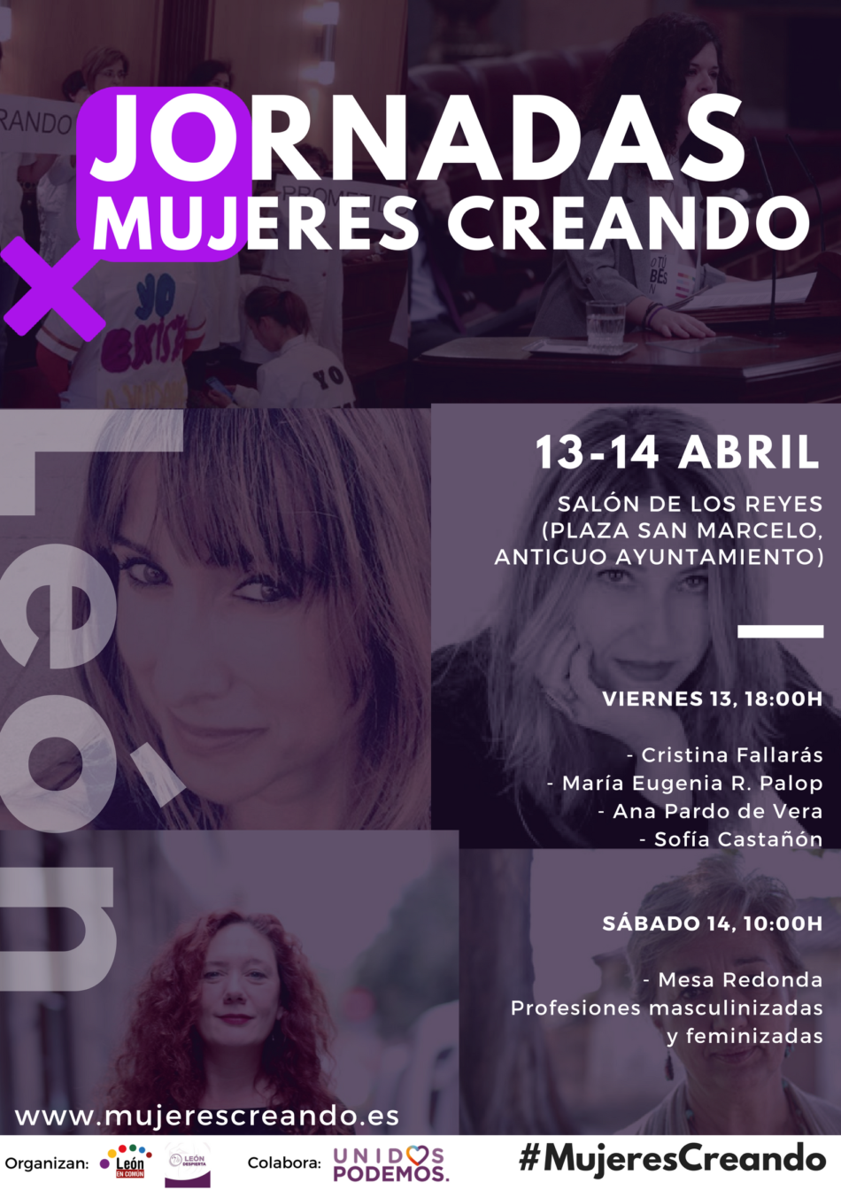 Jornadas «Mujeres Creando»: León, 13 y 14 de abril