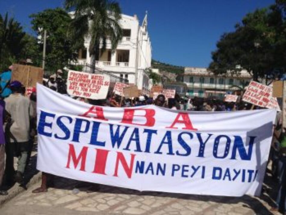 Colectivo de Organizaciones Haitianas exige detener proyecto de ley minera que favorece a las empresas