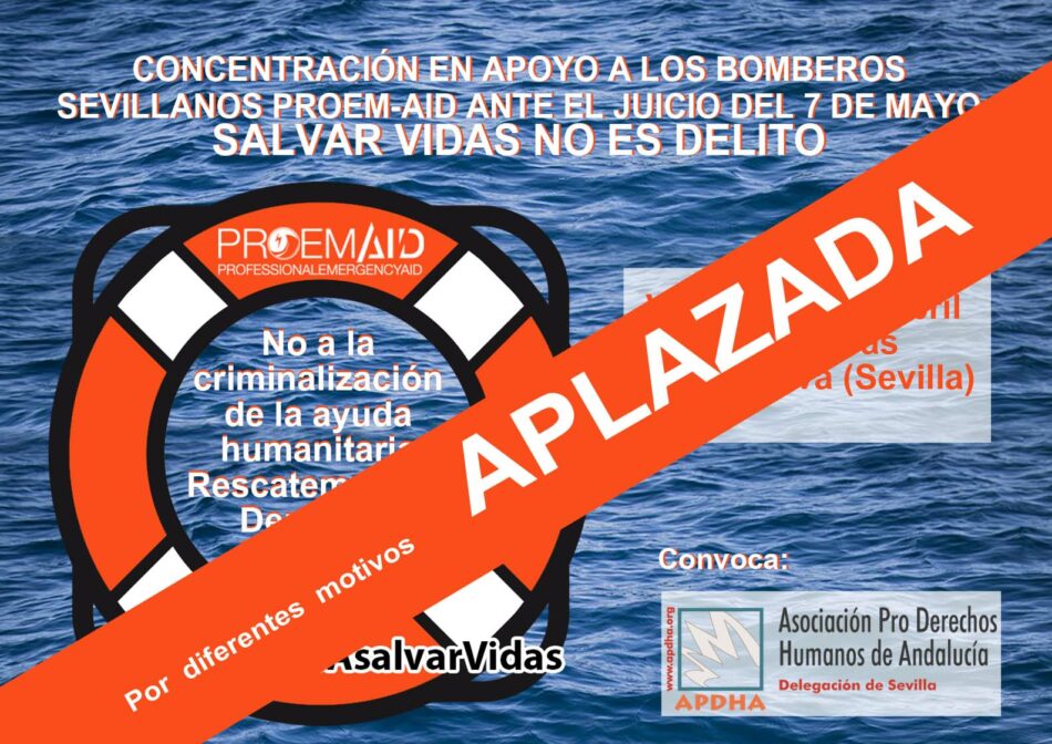 APDHA Sevilla indignada ante la multa de la subdelegación del Gobierno por una concentración comunicada