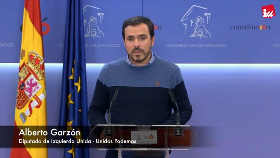 Garzón advierte de que “el PP de Madrid es el corazón de la corrupción a nivel nacional” de ahí la importancia de las declaraciones de Aguirre y González mañana en el Congreso