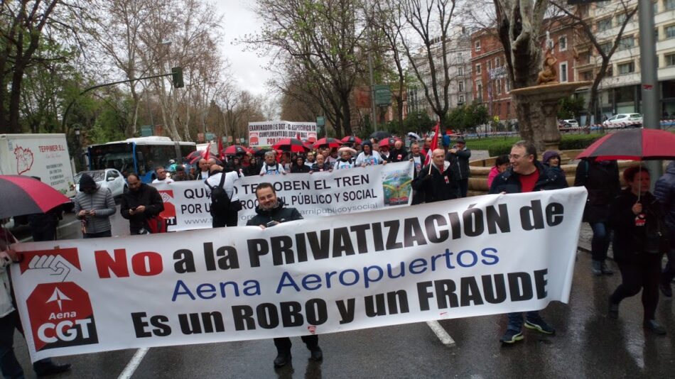 Manifestación en defensa de lo Público en Madrid