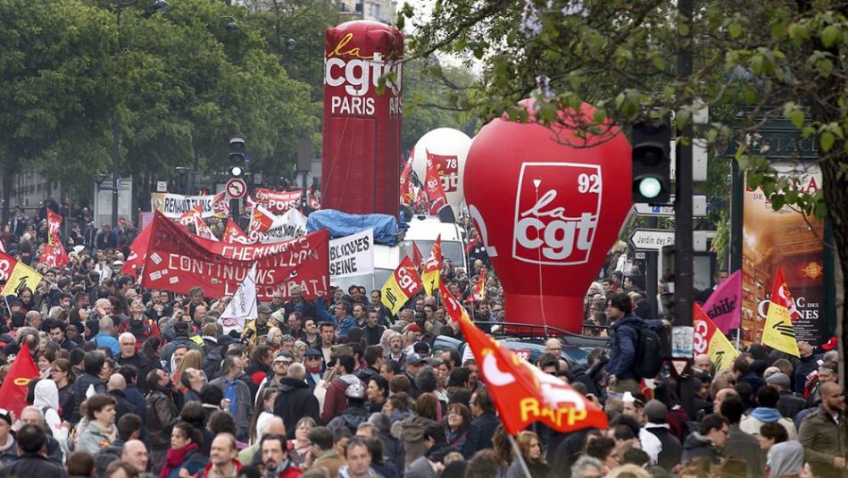 El sindicato CGT se solidariza con la huelga de ferrocarriles en Francia