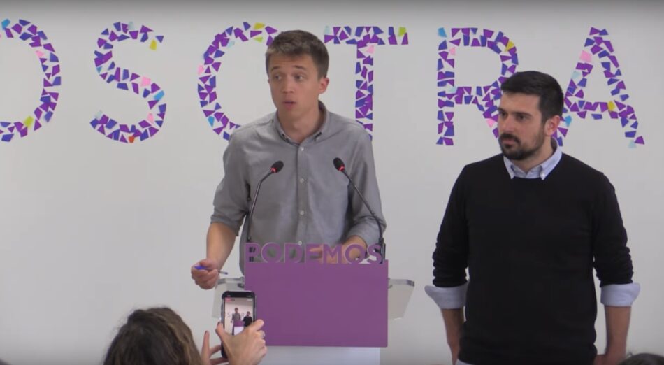 Errejón anuncia su lista a las primarias de Podemos Madrid