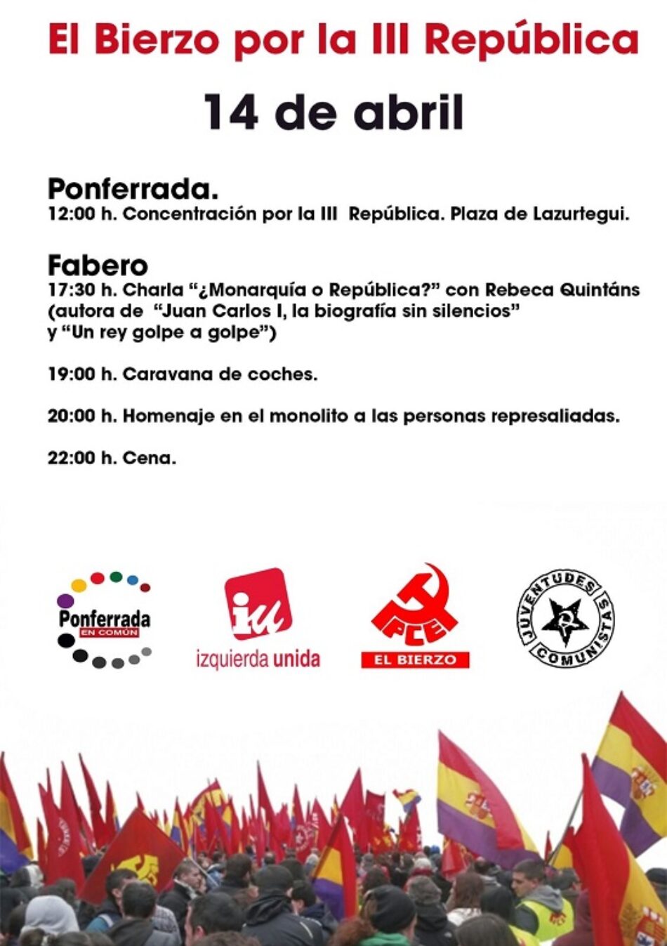 El Bierzo celebrará la “primavera republicana” este 14 de abril