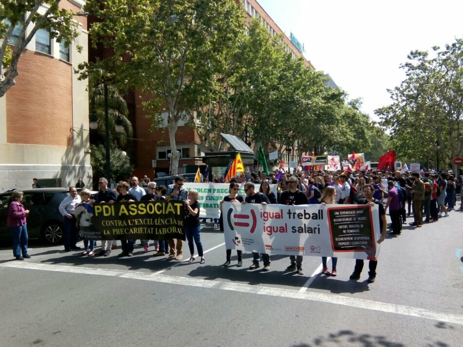 La huelga de estudiantes vacía los campus de Blasco Ibáñez y Tarongers de la Universidad de Valencia