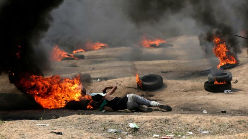Asciende a 58 la cifra de palestinos asesinados y más de dos mil los heridos en la última masacre perpetrada por las fuerzas israelíes
