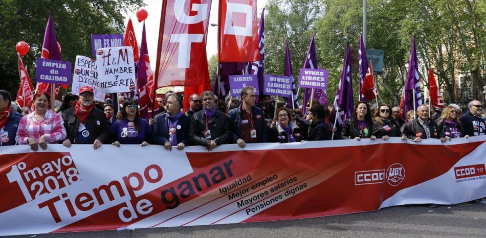 Unai Sordo: “Si el Gobierno y la patronal no reparten la riqueza entre los trabajadores y trabajadoras, habrá conflicto”