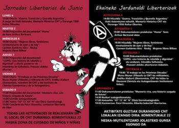 Jornadas Libertarias de Junio, en Durango