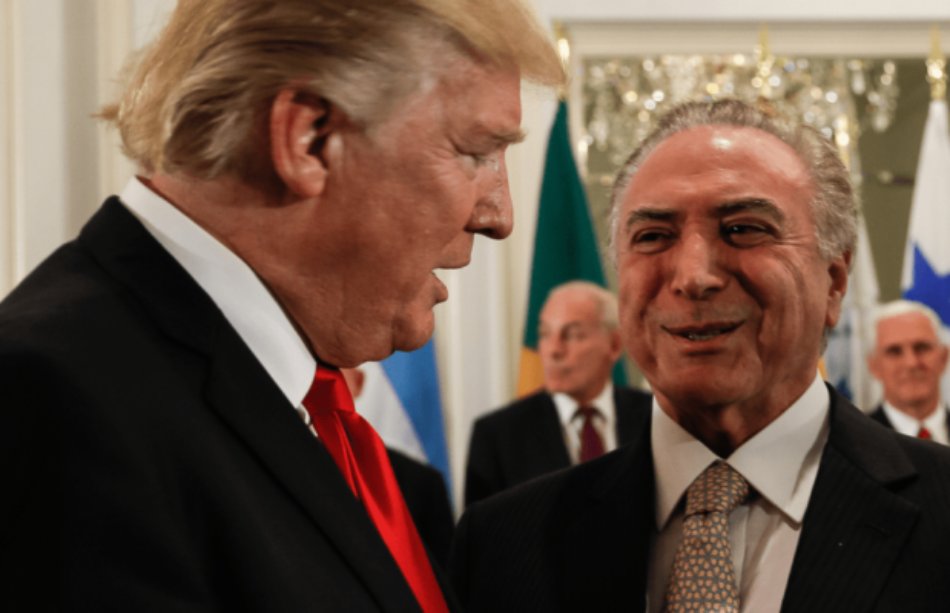 EEUU avanza sobre el Brasil de Temer