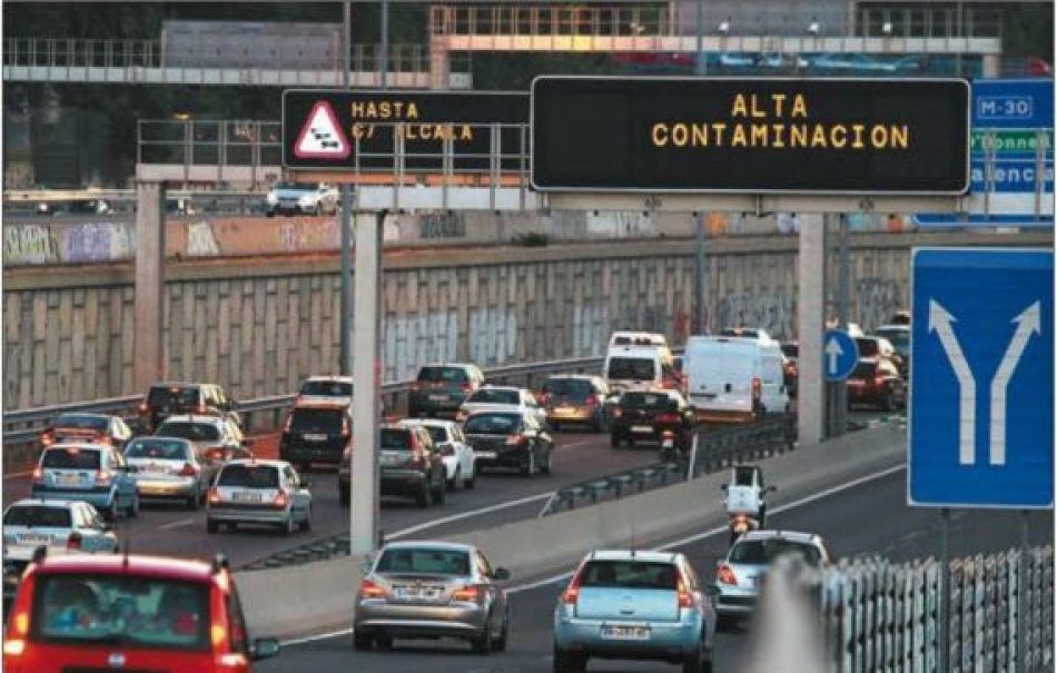 Fortísimo episodio de contaminación por ozono en la región de Madrid