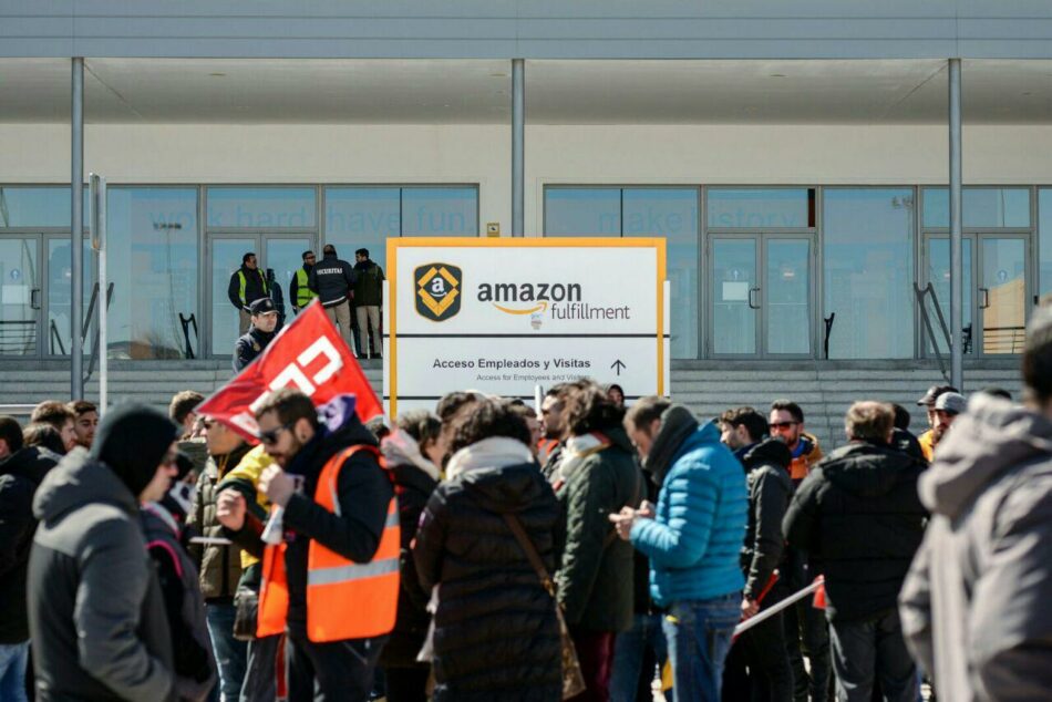 Los sindicatos anuncian nuevas movilizaciones en el almacén de Amazon en San Fernando de Henares