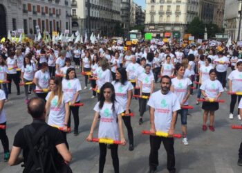 Una multitudinaria manifestación en Madrid protesta contra los toros