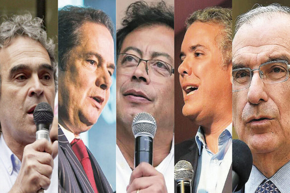 Candidatos presidenciales en Colombia en cierre de campañas