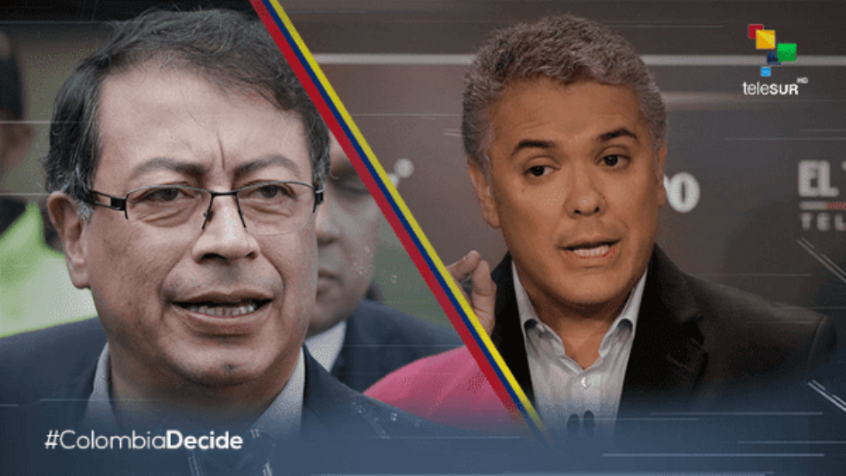 Candidatos Iván Duque y Gustavo Petro van a segunda vuelta electoral en Colombia