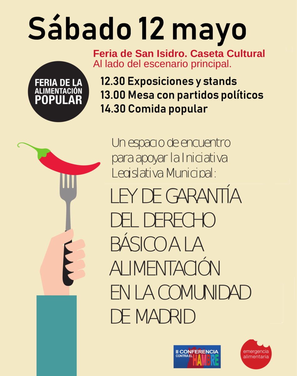 Un espacio sobre el derecho a la alimentación en la Feria de San Isidro de Madrid