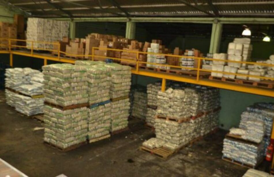 Venezuela: Incautan 135 toneladas de alimentos en galpón