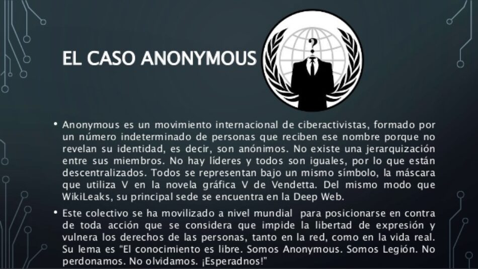 Archivadas las acusaciones contra Anonymous