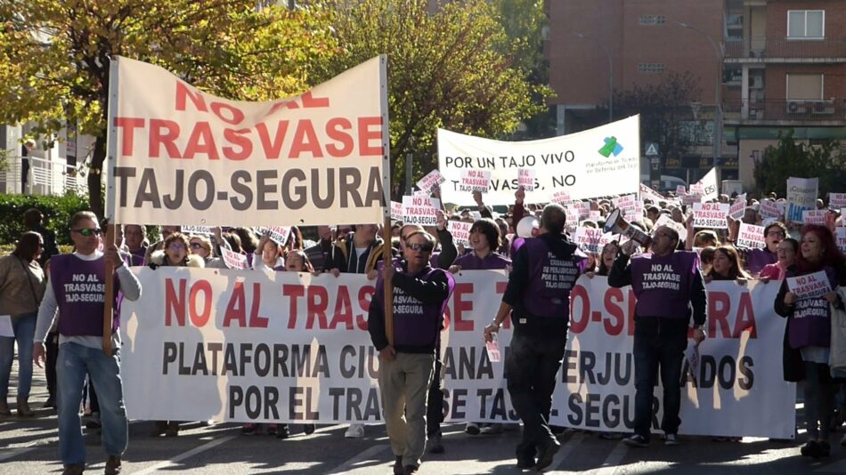 Rechazo al nuevo trasvase del Tajo al Segura