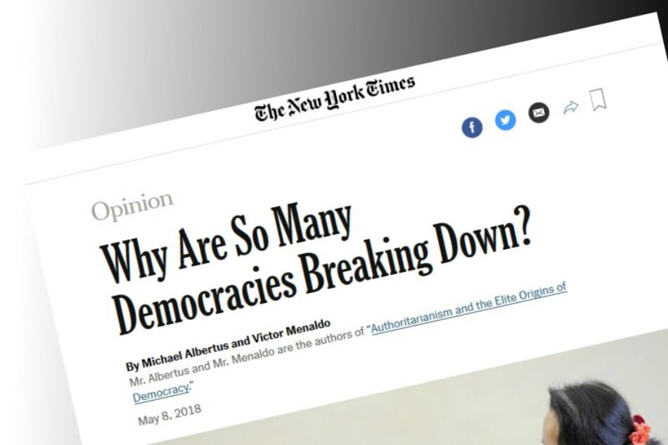 España, un ejemplo de democracia “en ruinas” para New York Times