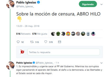 Pablo Iglesias concreta el recorrido tras la moción de censura: «convertir en leyes todas las iniciativas vetadas o bloqueadas por el PP»