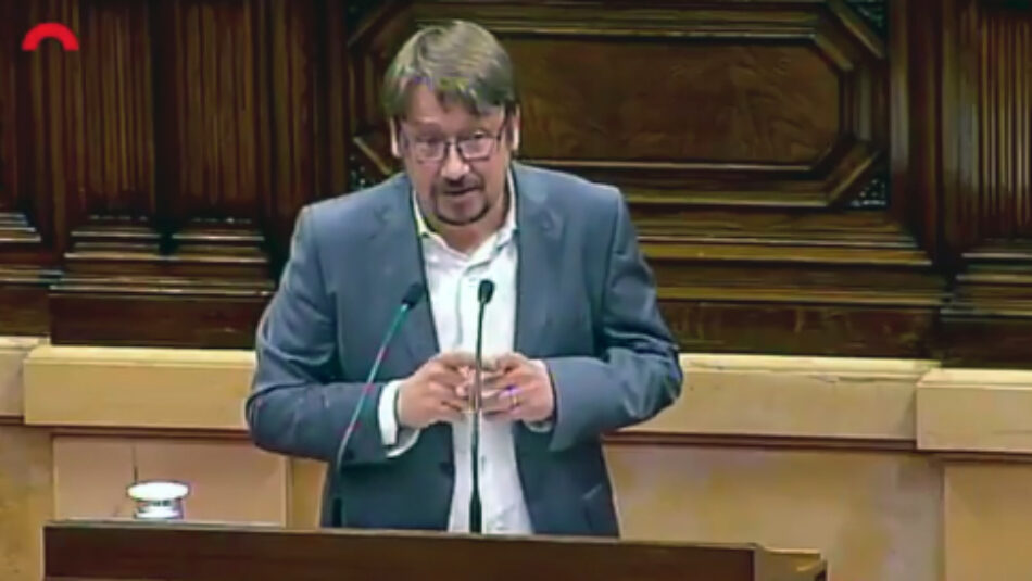 Xavier Domènech: “A partir d’avui som l’única força progressista que queda al Parlament”