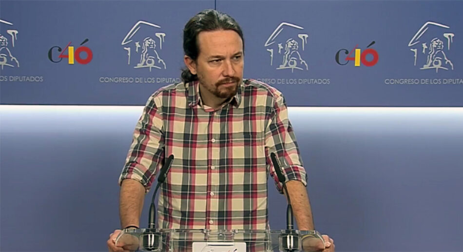 Pablo Iglesias pide al PSOE una moción de censura tras conocerse la sentencia judicial del «Caso Gürtel»