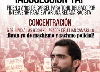 Piden tres años de prisión para Tohil Delgado, ex secretario general del Sindicato de Estudiantes, por intervenir contra una redada racista