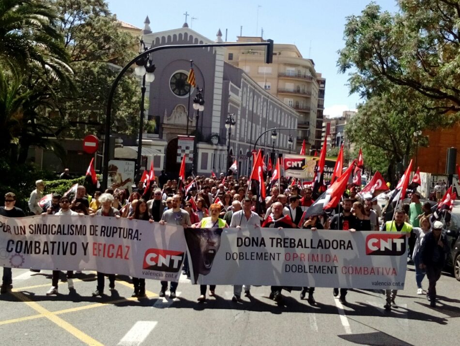 CNT se manifiesta el Primero de Mayo exigiendo Justicia social y laboral