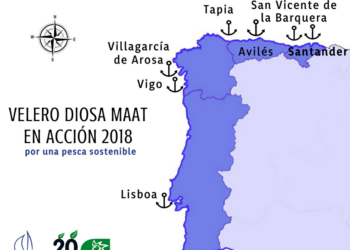 El velero de Ecologistas en Acción inicia su campaña estival desde Cádiz hacia Santander