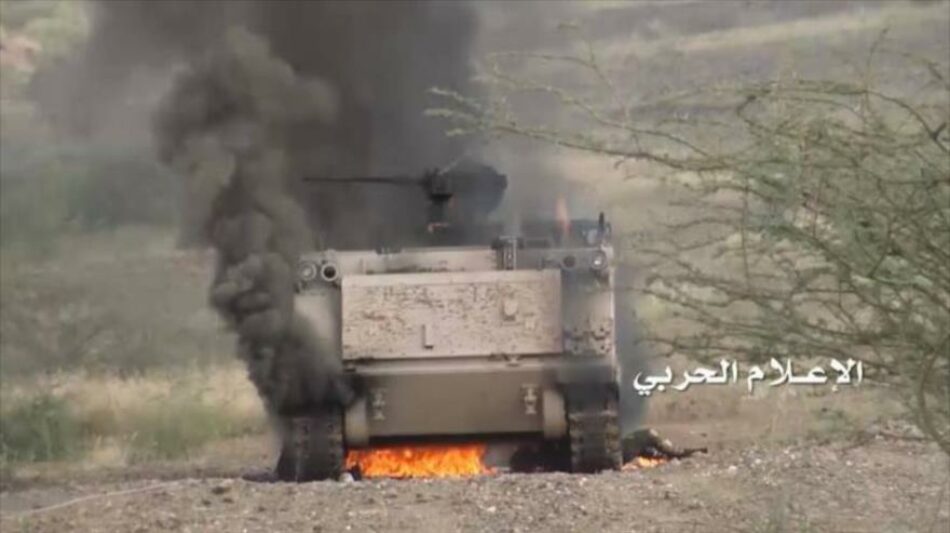 Yemeníes destruyen 332 vehículos de coalición saudí en 3 semanas