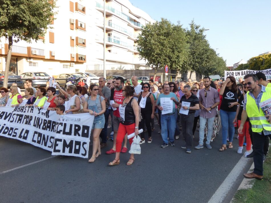 IU Sevilla apoya las protestas vecinales en Bellavista por un barrio seguro y urge a Espadas a implantar la policía de barrio