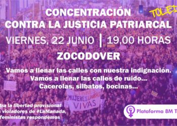 Concentración contra «La Manada» en Toledo