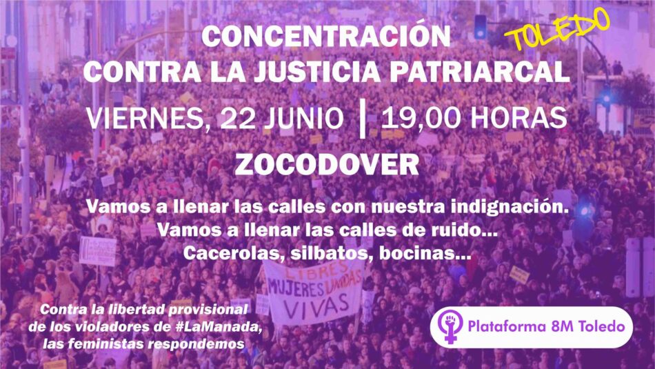 Concentración contra «La Manada» en Toledo