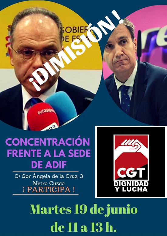 CGT pide la dimisión de los presidentes de ADIF y RENFE - Tercera ...