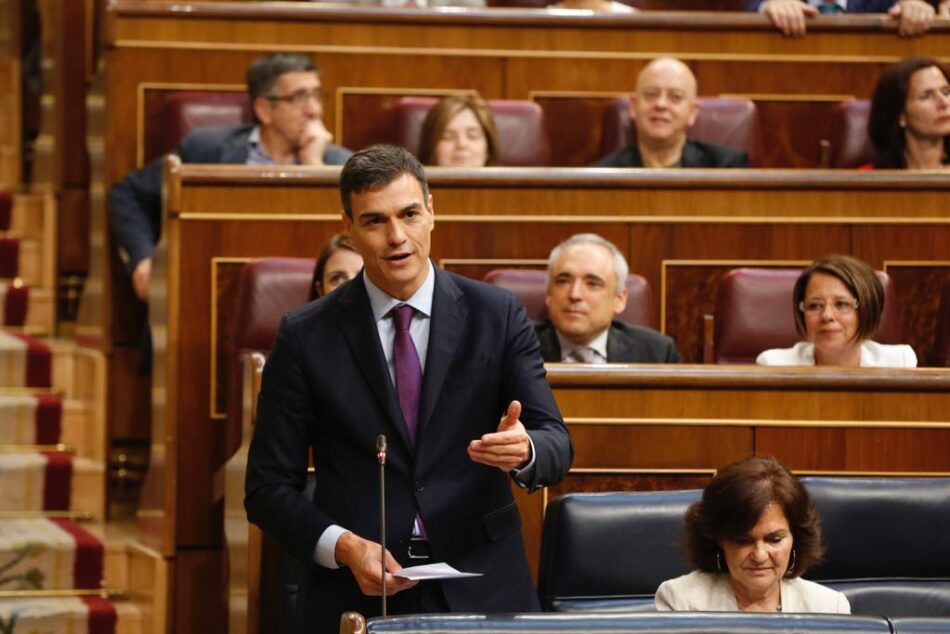 Pedro Sánchez en la sesión de control al Gobierno: «nosostros no estamos a favor de cerrar los CIEs»