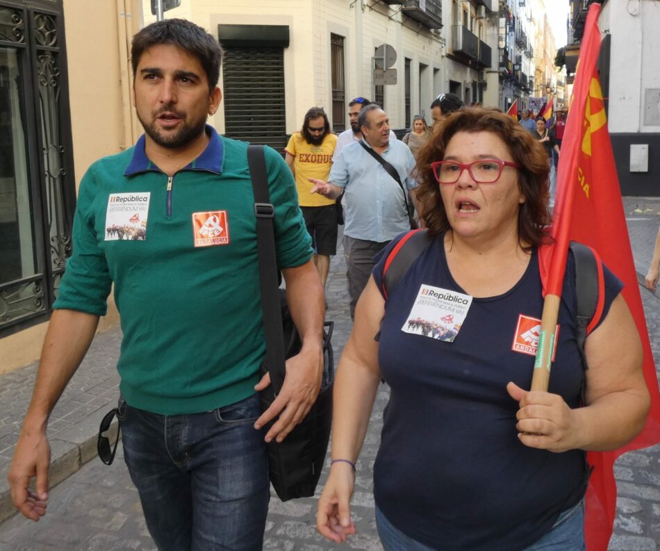 Engracia Rivera e Ismael Sánchez encabezarán la lista que Izquierda Unida ponga en Sevilla a disposición de la confluencia