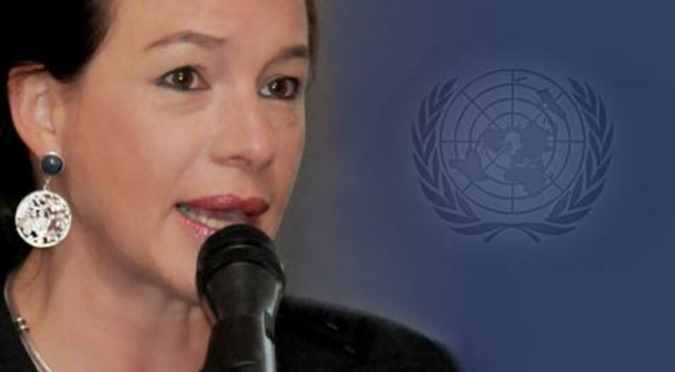 Sin el aval de Washington. María Fernanda Espinosa presidirá Asamblea General de la ONU