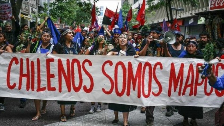 Carabineros reprimen manifestación del pueblo Mapuche en Chile