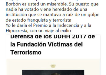 Detienen a Oscar Reina (SAT) por un tuit de diciembre de 2017 considerado como “injurias a la corona”