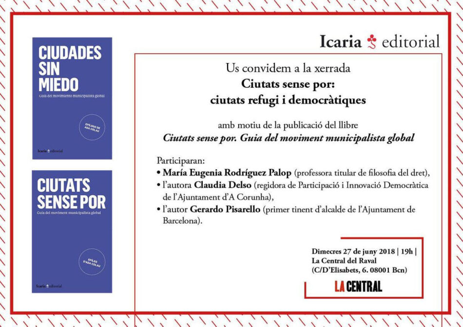 Gerardo Pisarello participa en un debat sobre el paper de les ciutats en la crisi dels refugiats