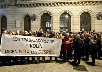 El PCE y la UJCE en apoyo a la plantilla de Pikolin en Aragón