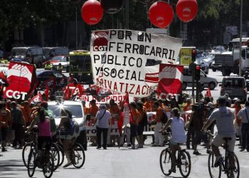 SFF-CGT inicia un período de paros en ADIF y RENFE a partir del 27 de julio para «rescatar derechos robados»