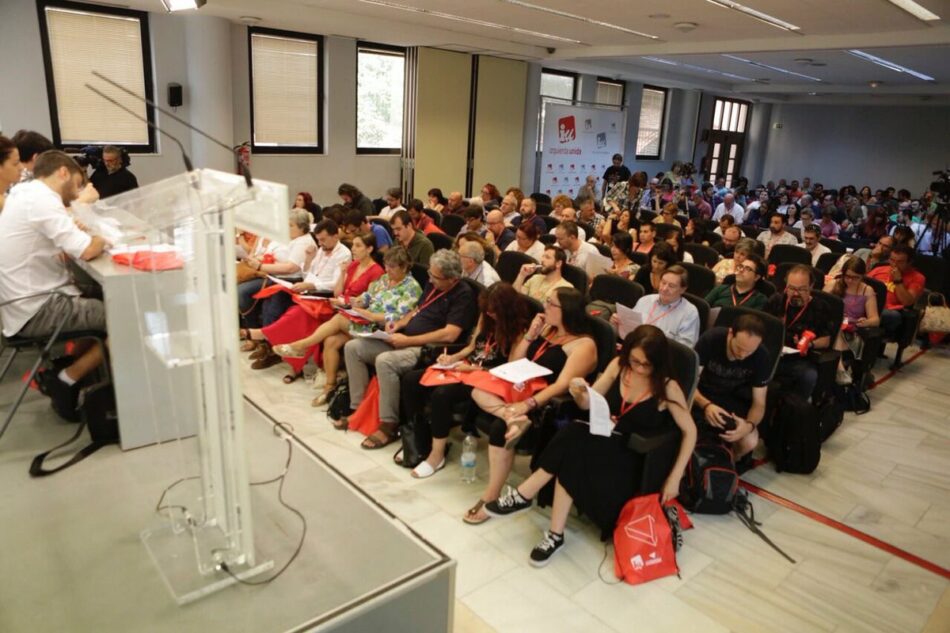 Asamblea por un Nuevo Modelo Organizativo y Estatutos de IU: «los modos tienen que ir parejos con los tiempos” para “seguir sumando gente a nuestro proyecto”