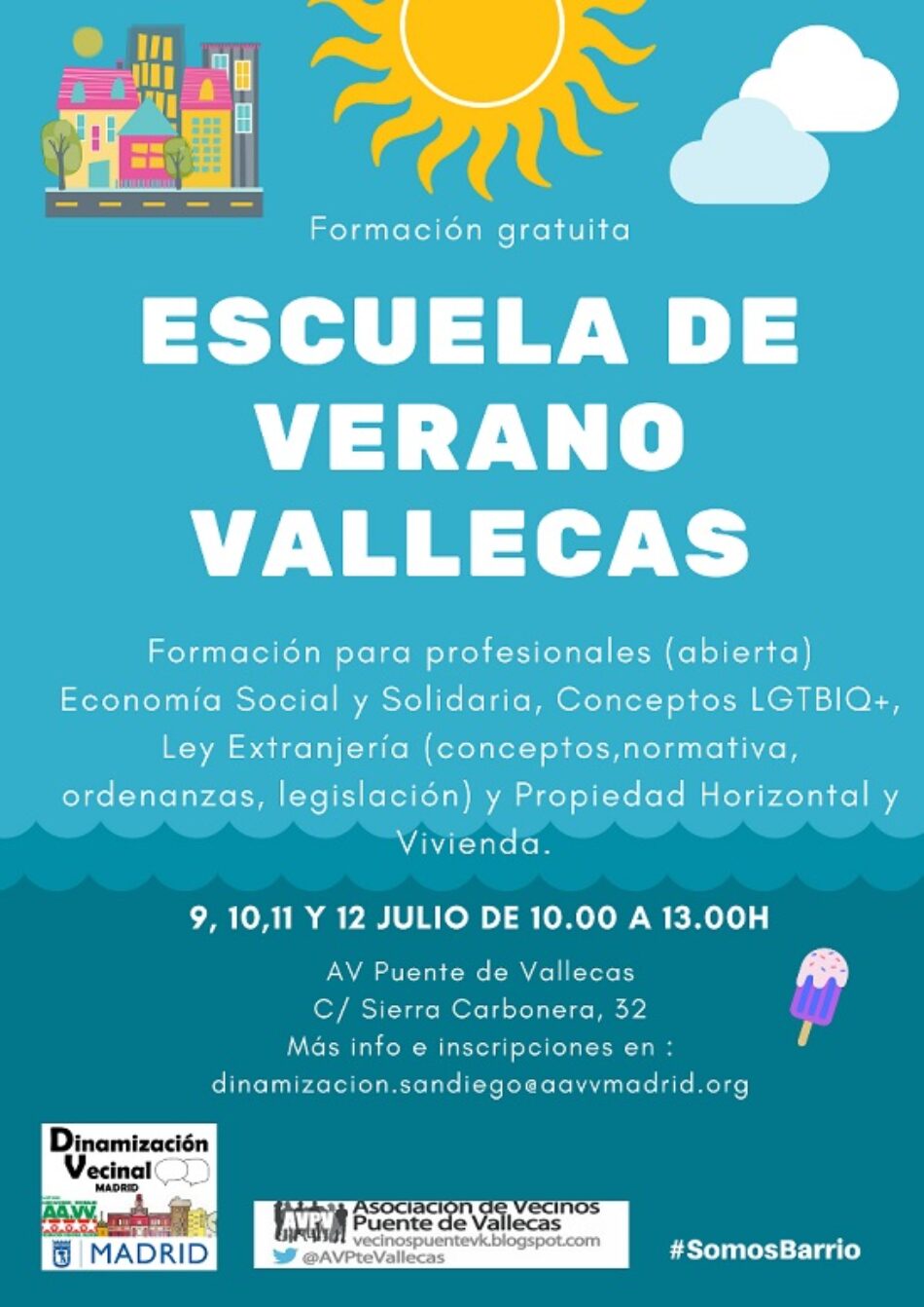 Puente de Vallecas acoge una Escuela de Verano muy poco convencional