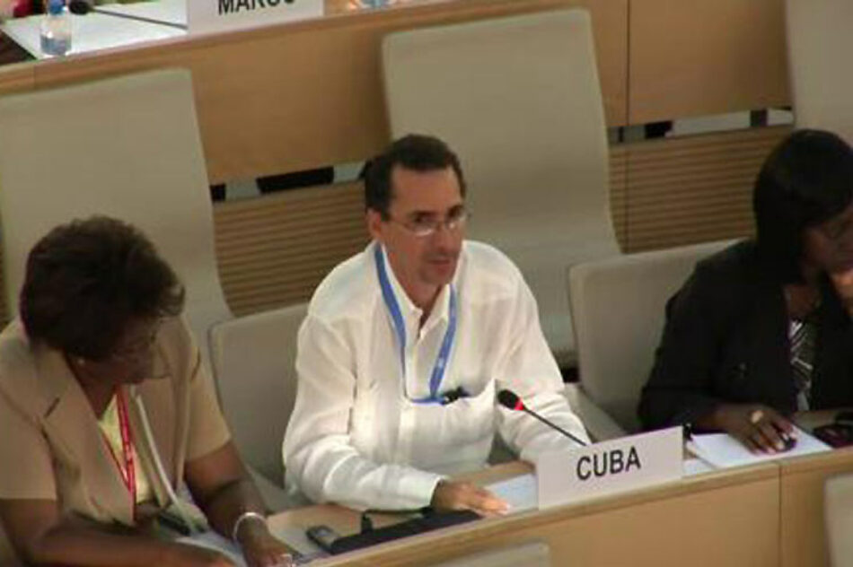 Cuba reitera apoyo al Examen Periódico Universal de los DD.HH.