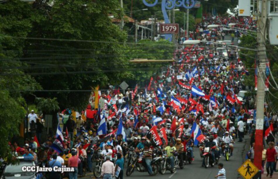 Nicaragua: Multitudinaria manifestación de apoyo al gobierno de Daniel Ortega