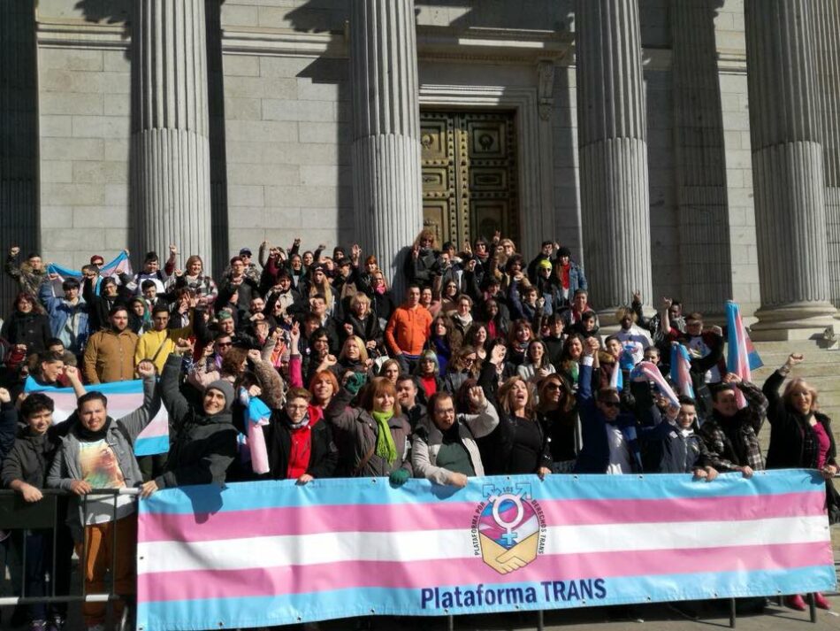 La Plataforma Trans exige a Unidos Podemos que lleve al pleno del Congreso para su tramitación la Ley Trans Estatal
