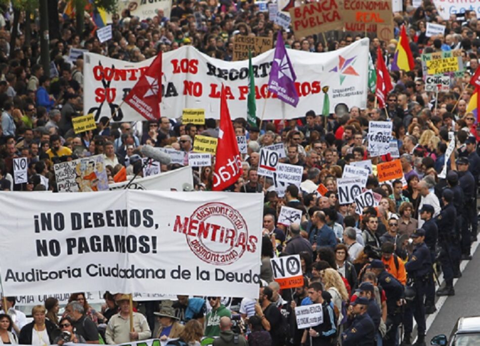 CGT critica que los PGE del PSOE continúan priorizando el pago de la deuda ilegítima con Bruselas sobre las necesidades de las personas