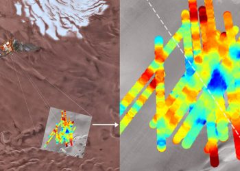 Un lago de agua líquida se esconde bajo la superficie de Marte