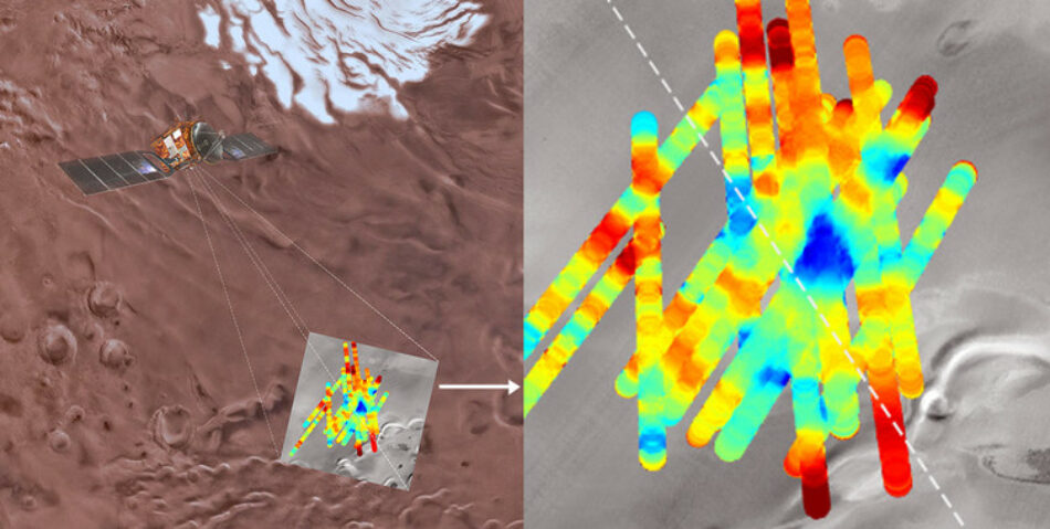 Un lago de agua líquida se esconde bajo la superficie de Marte